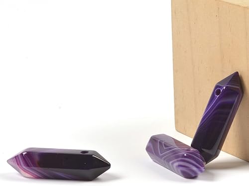 Vista 20 de Cuarzo rosa de 1.28 pulgadas (1.260 in) con piedras preciosas naturales hexagonales para hacer joyas, cuentas de curación de reiki de chakras