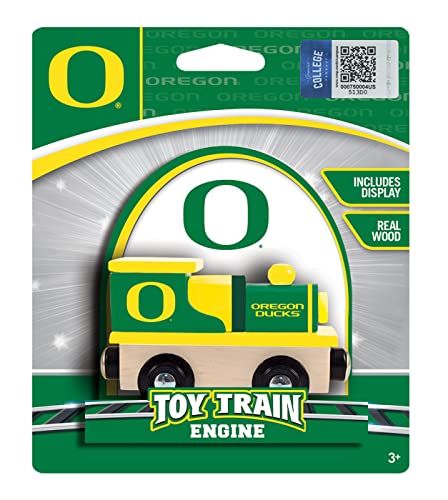 Image of MasterPieces NCAA Oregon Ducks, Real Wood Toy Train Engine, For Ages 3+