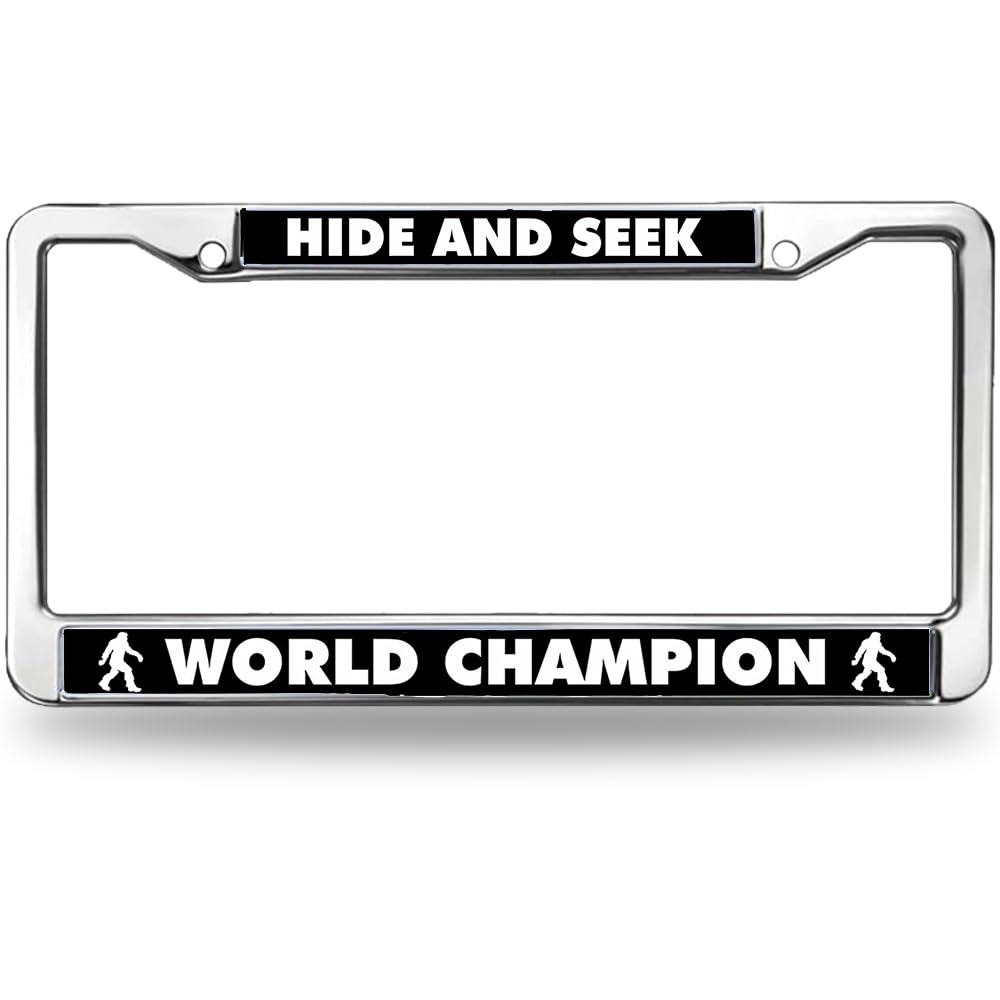 Hide and Seek License Plate Frame for Women Faithful Quote Easy Installation License Plate Frame Christian Humor