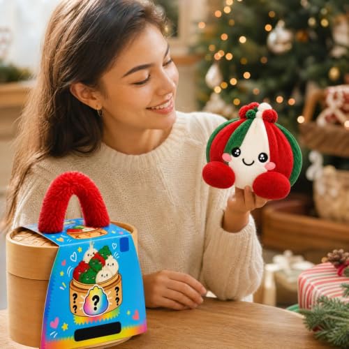 Christmas Squishy Fun Dumpling Plush Bun Fidget Toys for Adults — view 4