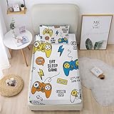 Mkikejoy Video Game Sheets Twin Size Gaming Sheets 2 Piece 1 Fitted Sheet with 1 Pillowcase Colorful