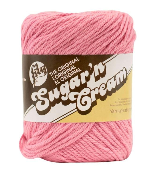 Image of Lily Sugar'n Cream Cotton Yarn Bundle with BC Markers (2, Rose Pink)