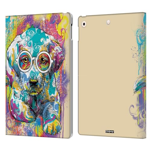 Étui pour iPad 10.2 Drip Art Chien coloré pour salon et bureau