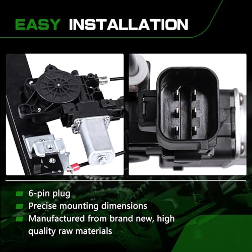 Image of Power Window Regulator with Motor Compatible with Jaguar XF 2009-2014 /XFR 2010-2015 /XFR-S 2013-2015 Front Passenger Side Replace # 8X23F23200AD C2Z31200