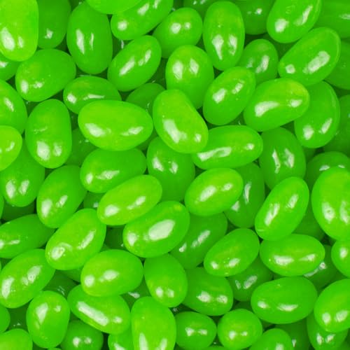 Green Candy Jelly Beans Bulk - Green Apple Flavored Chewy Candy Beans For Party Favors, Candy Buffets, Treat Bags And More (2.25Lb, Approximately 810 Pieces)