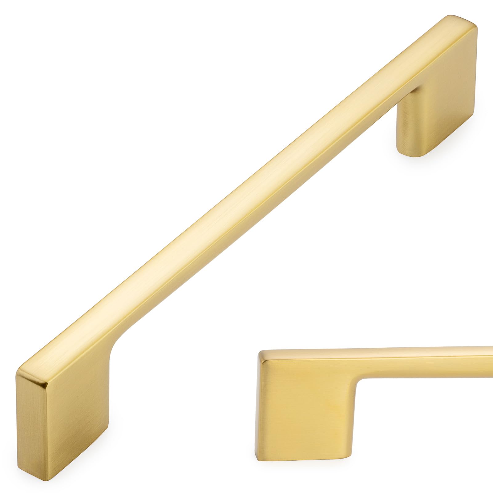 KOOFIZO 25 Pack 5 Inch Brushed Gold Kitchen Cabinet Pulls Gold Cabinet Handles Gold Cabinet Hardware for Kitchen Cabinets Drawer P01 Dresser Cupboard Bedroom Bathroom — image 1