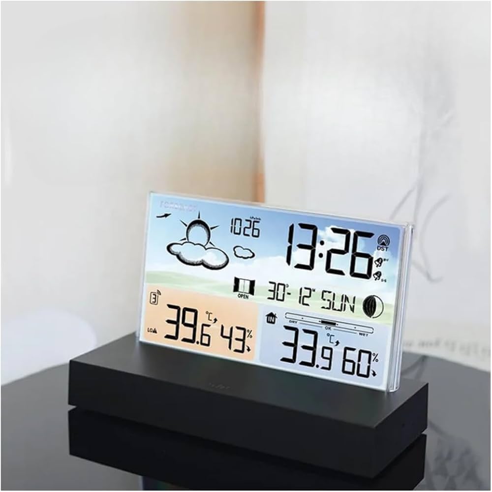 Oregon 置き時計　ウェザーステーション　置時計 多機能置時計 天気予報時計 6種類の機能を持つ ウェザーステーション