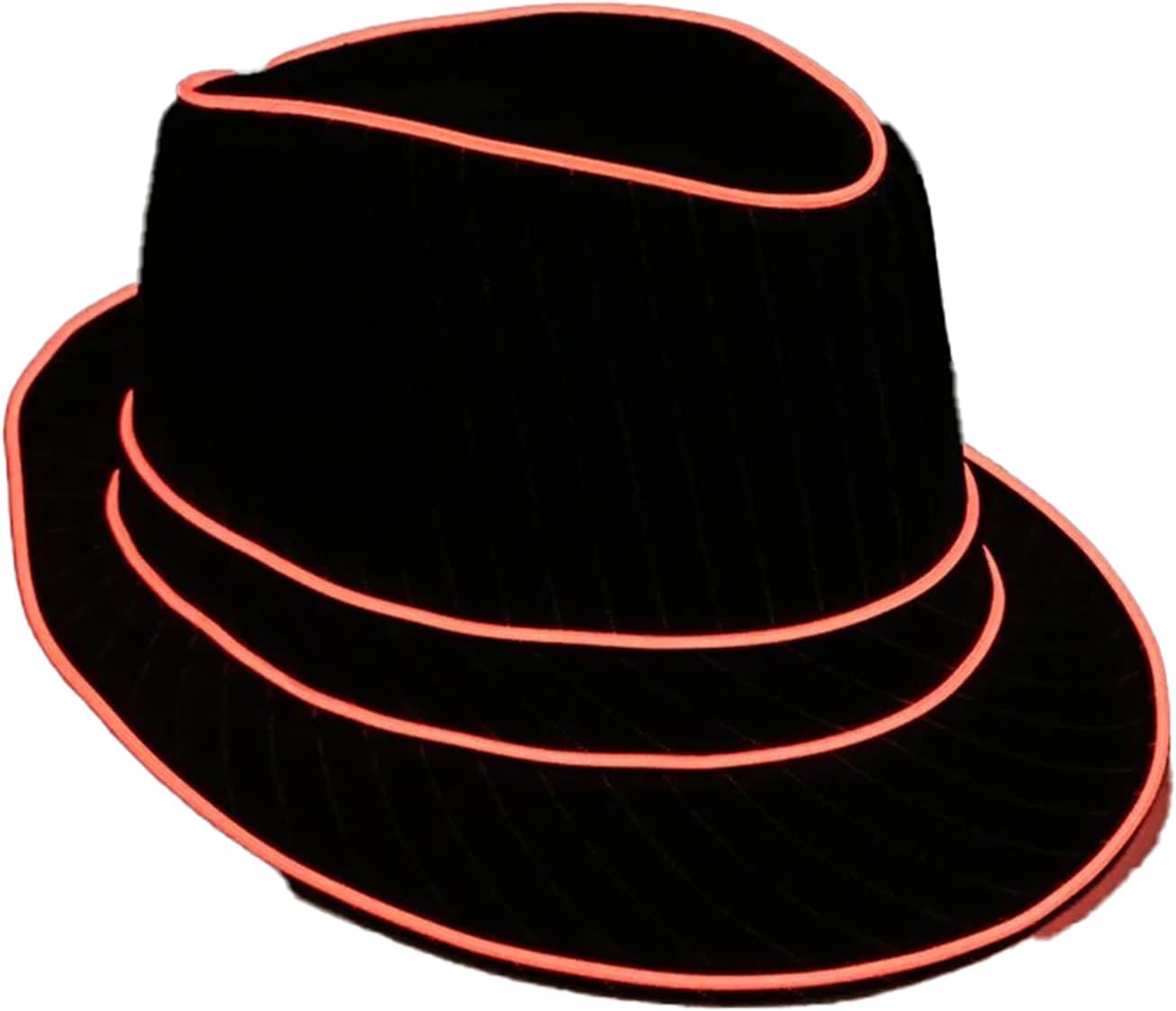 LED Fedora Hat Event Concert Nightclub Masquerade Jazz Top Cap Men Women Led Panama Gangster Hats-Type 4-