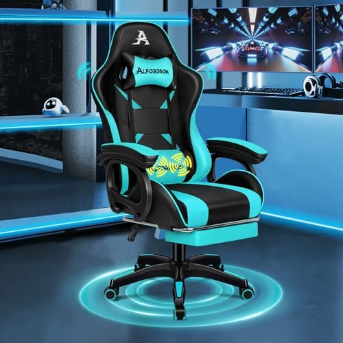 ALFORDSON Chaise Gaming Fauteuil Gamer, Chaise de Bureau Ergonomi...