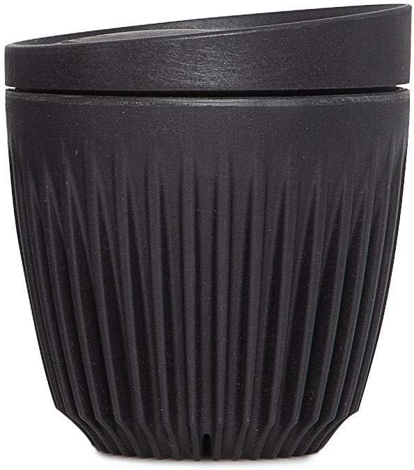 HUSKEE 6oz HuskeeCup Coffee & Tea Coffee Cup & Lid (Charcoal)