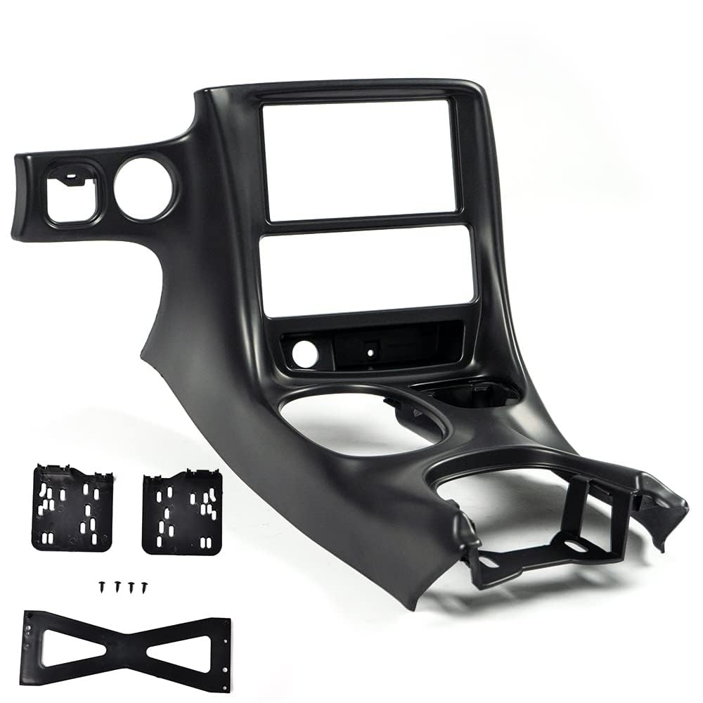LQI Double Din Dash Installation Kit For 1997-2004 Chevy Corvette C5 - Black, Fits OE Part 10407815