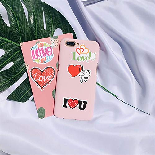 Facraft Love Sticker,100Pcs Scrapbook Sticker With Heart Shape,Valentine's Day Die-Cut Sticker For Scrapbook Decorative Couple Daily Planner #TOP3