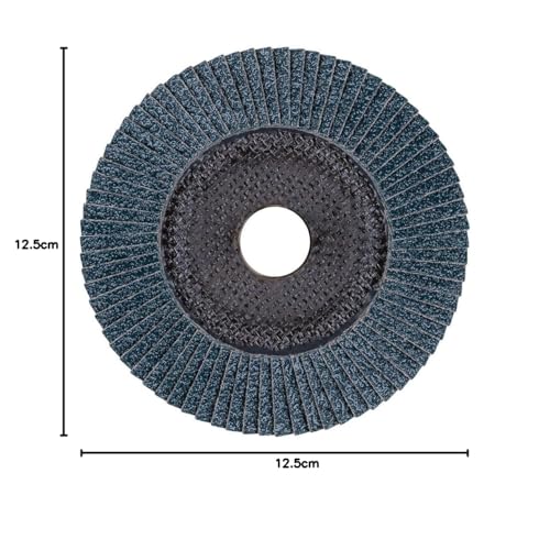 PFERD TOOLS POLIFAN-Z-Box – 10 x Fächerscheibe 125mm, Z60, 22,23 mm Bohrung, 69300935 – für hohe Zerspanungsleistung und solide Standzeit auf Stahl und Edelstahl (INOX)