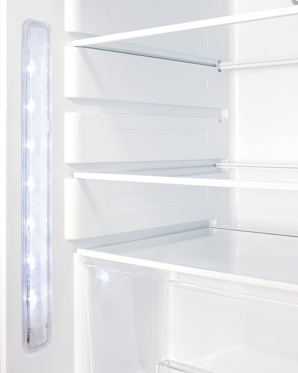 Summit 21" Refrigerator, Built-In Undercounter Fridge, 3.53 cu.ft. Capacity, ADA Compliant, Stainless Steel- ALR46WCSS