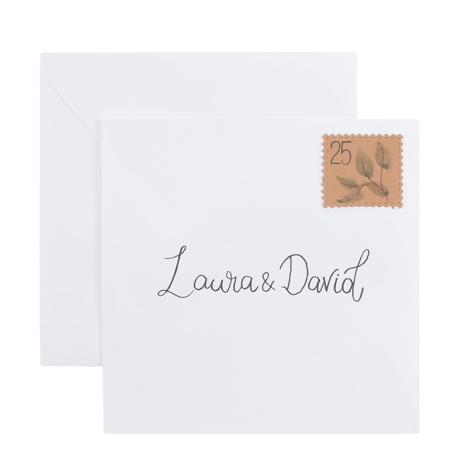Florence Envelopes White 120 GMS, Envelopes to Peel and Seal, 5.51 x 5.51 Inch, Luxuy Texture - Image 2