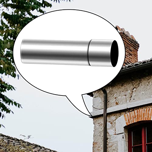 Amagogo Dia 2.36 Inch Stove Pipe Chimney Pipe Stainless Steel Fireplace Fittings Flue Extension Tube For Outdoor Wood Log Burning Stove, 6Cmx20Cm #TOP5