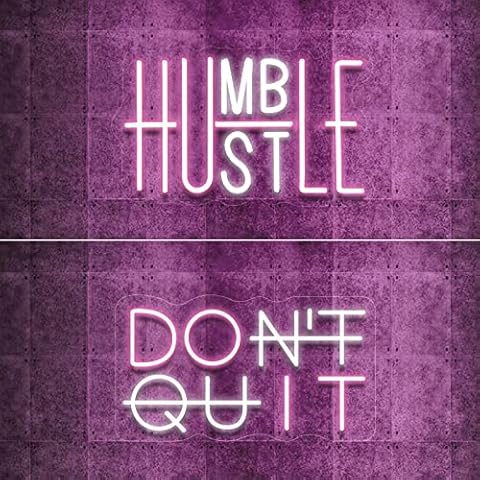 HUSTLE & DON'T QUIT NEON SIGNS Cover