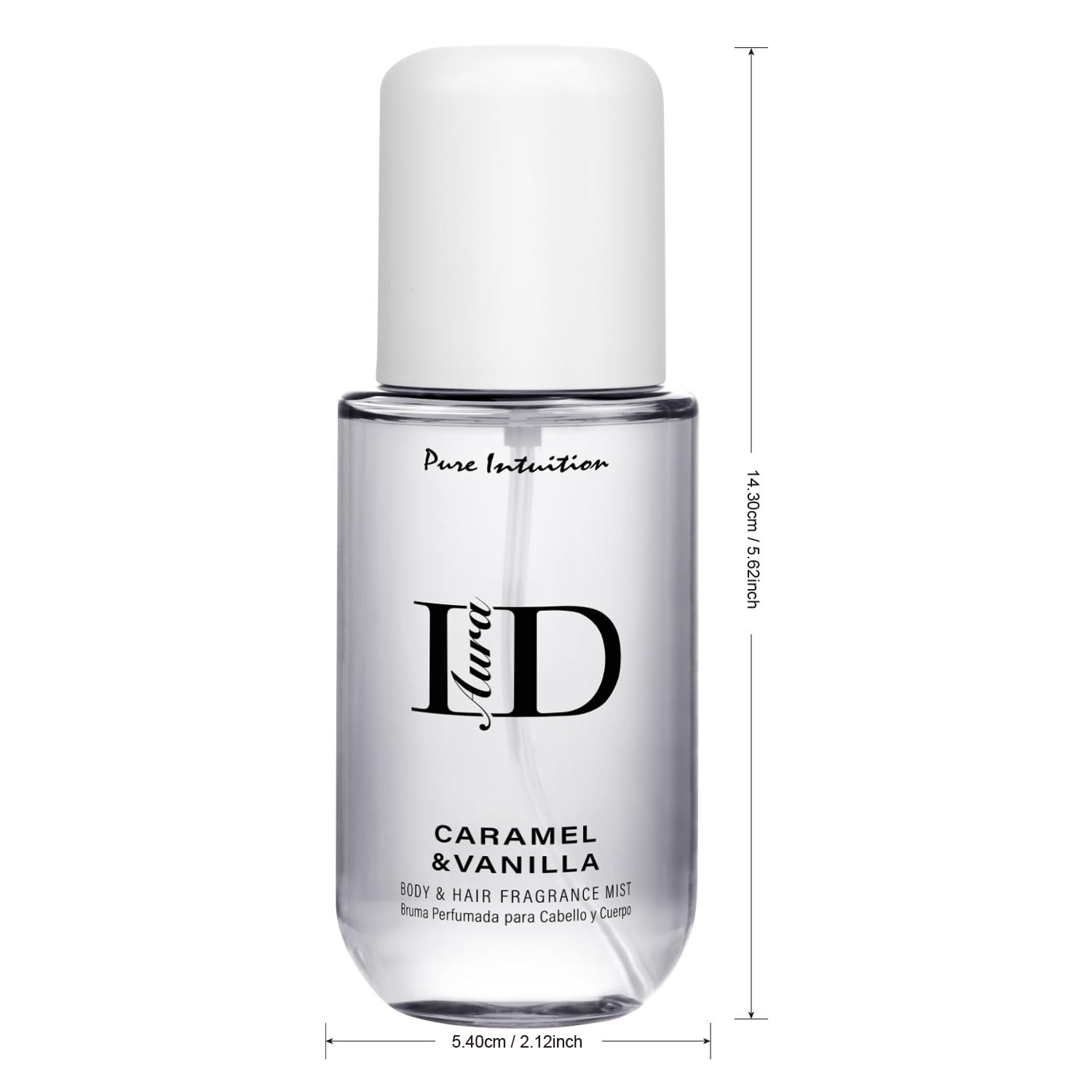 Aura ID Caramel & Vanilla Body & Hair Fragrance Mist, Long-Lasting Perfumed Spray with Premium Scent Notes, 5.9 FL OZ/175mL - Image 7