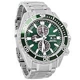 Citizen Eco-Drive Promaster CA0820-50X - Reloj de Pulsera de Acero Inoxidable y Esfera Verde de Buceo | 45 mm