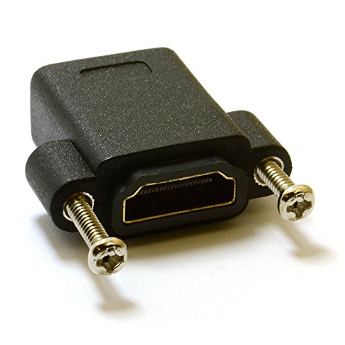 kenable HDMI Panel Mount Coupler v1.4 3D Compatible Female to Female Adapter