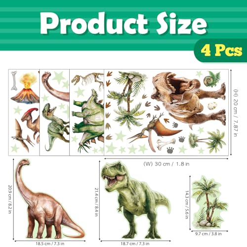 Vinilos Decorativos Dinosaurios Brillan en la Oscuridad miniatura 6