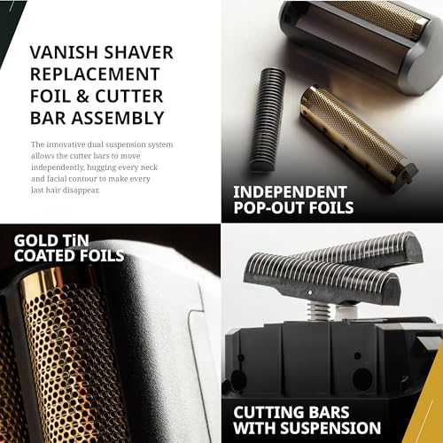 Image of Wahl Professional 5 Star Vanish Shaver, Lithium-Ion Battery, Pop-Out Foil Bars, Ergonomic Design, 100 Minutes Runtime, Lithium-Ion Battery