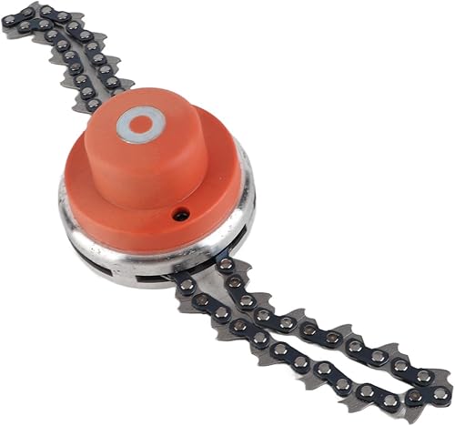 Miniatura 2 de Walfront Cabezal de repuesto de cabeza de recortadora de cadena en espiral multifuncional, accesorios para cortacésped de jardín, recortadora de