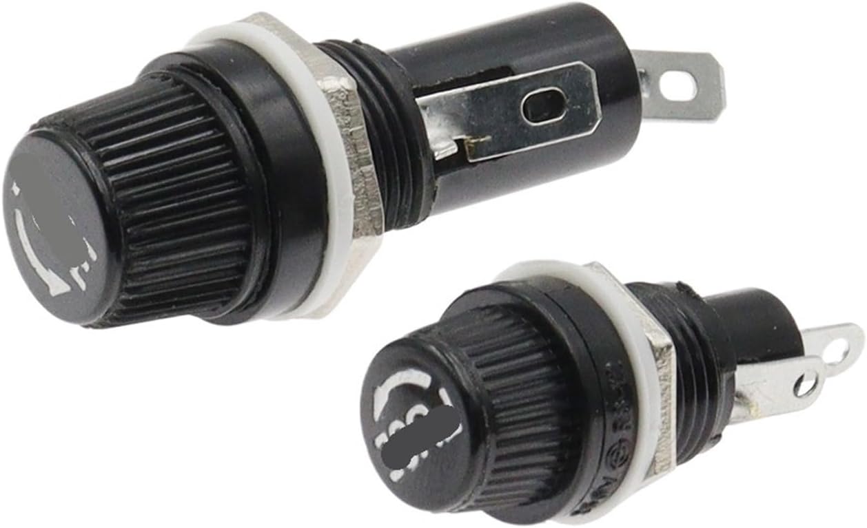 5 PCS R3-12/13 5X20MM 6X30MM Fuse Holder 10A 125V/250V 5 * 20mm Fuse Box (Color : 6x30mm, Size : 6A)