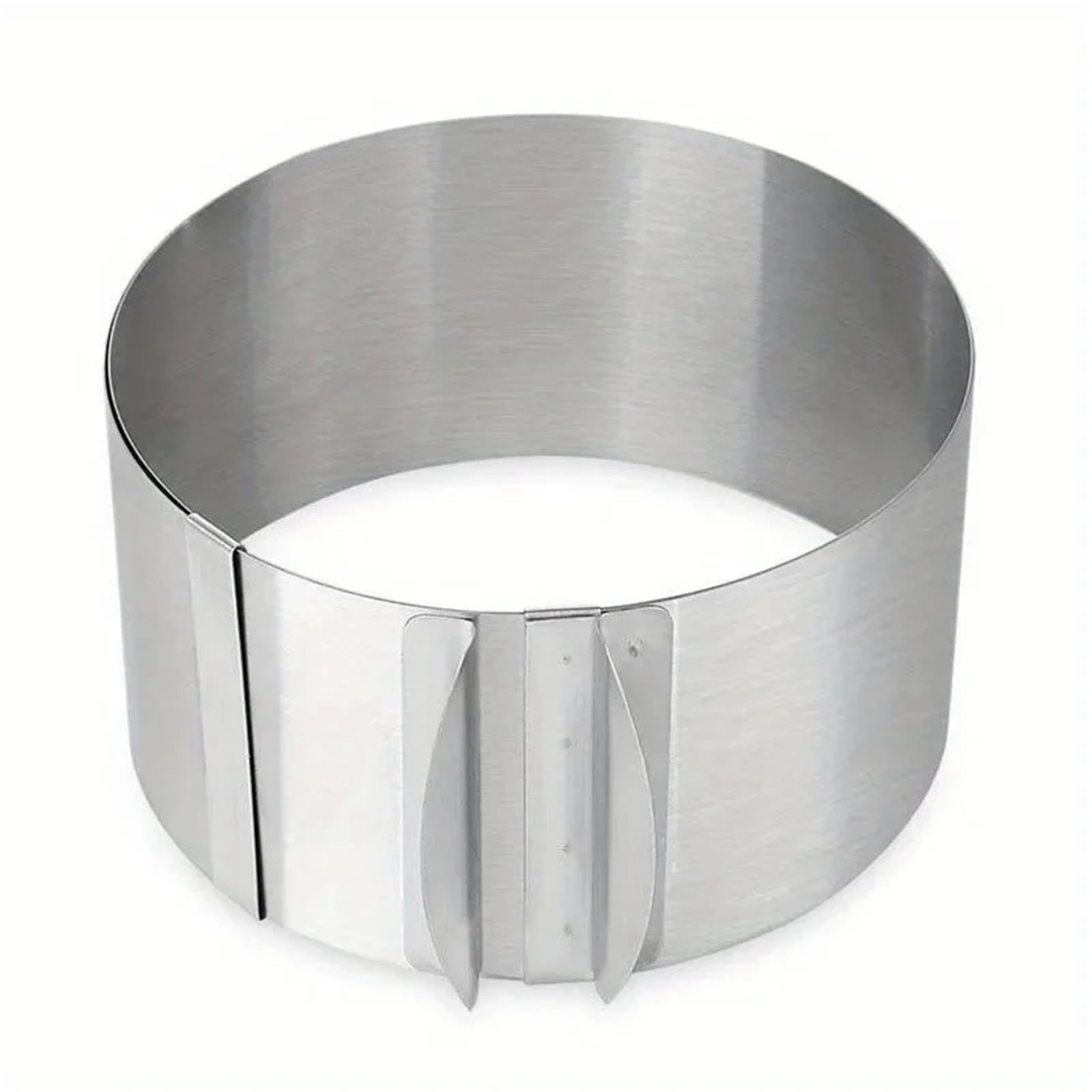 Anillo Para Tarta 2 uds molde de anillo redondo ajustable for pastel, anillo retráctil for pastel de Mousse, anillo circular de acero inoxidable for hornear, herramientas for pasteles Anillo Redondo