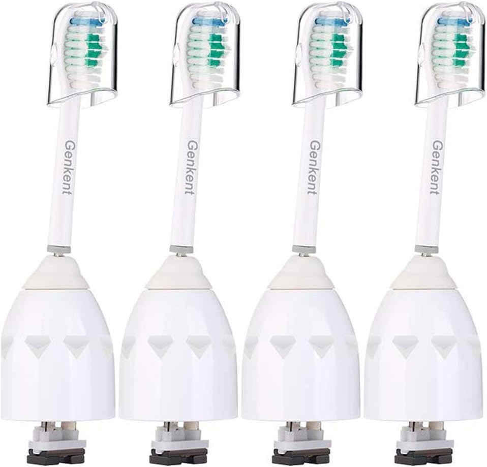 Genkent Replacement Toothbrush Heads for Philips Sonicare HX7022/66 Essence Xtreme Elite Advance (4 PACK) by Genkent