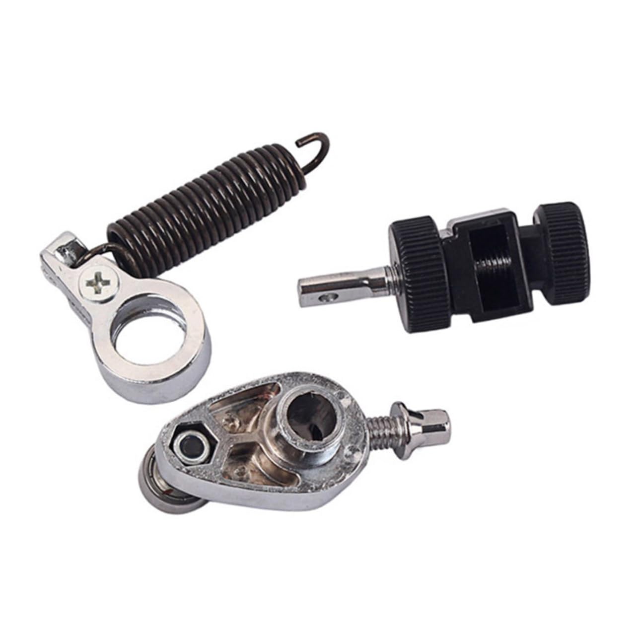 Toyvian 2pezzi Pedale Per Cassa Con Molla Tensionatrice Metallo Di Per Pedale Da Batteria Facile Da Assemblare e Utilizzare Alta Resistenza e Durata Nero e Argento