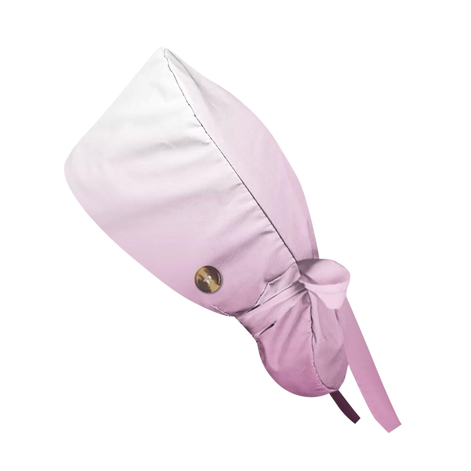 Scrub Cap with Plants and Animals Surgical Cap with Buttons for Mask Scrub Caps Women Pediatrics Scrub Hats Women Ponytail Surgical Hats for Women Nurse Cap for Men Scrubs
