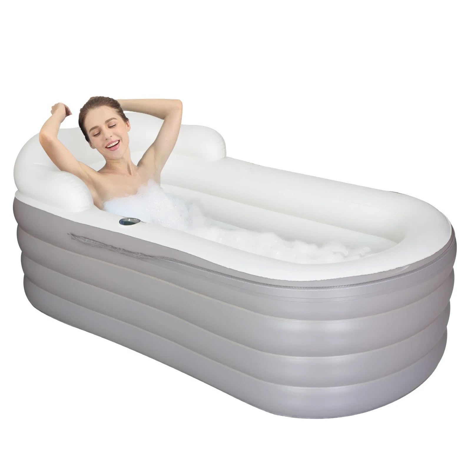 Baignoire gonflable pliable adulte portable en plastique pour petit appartement