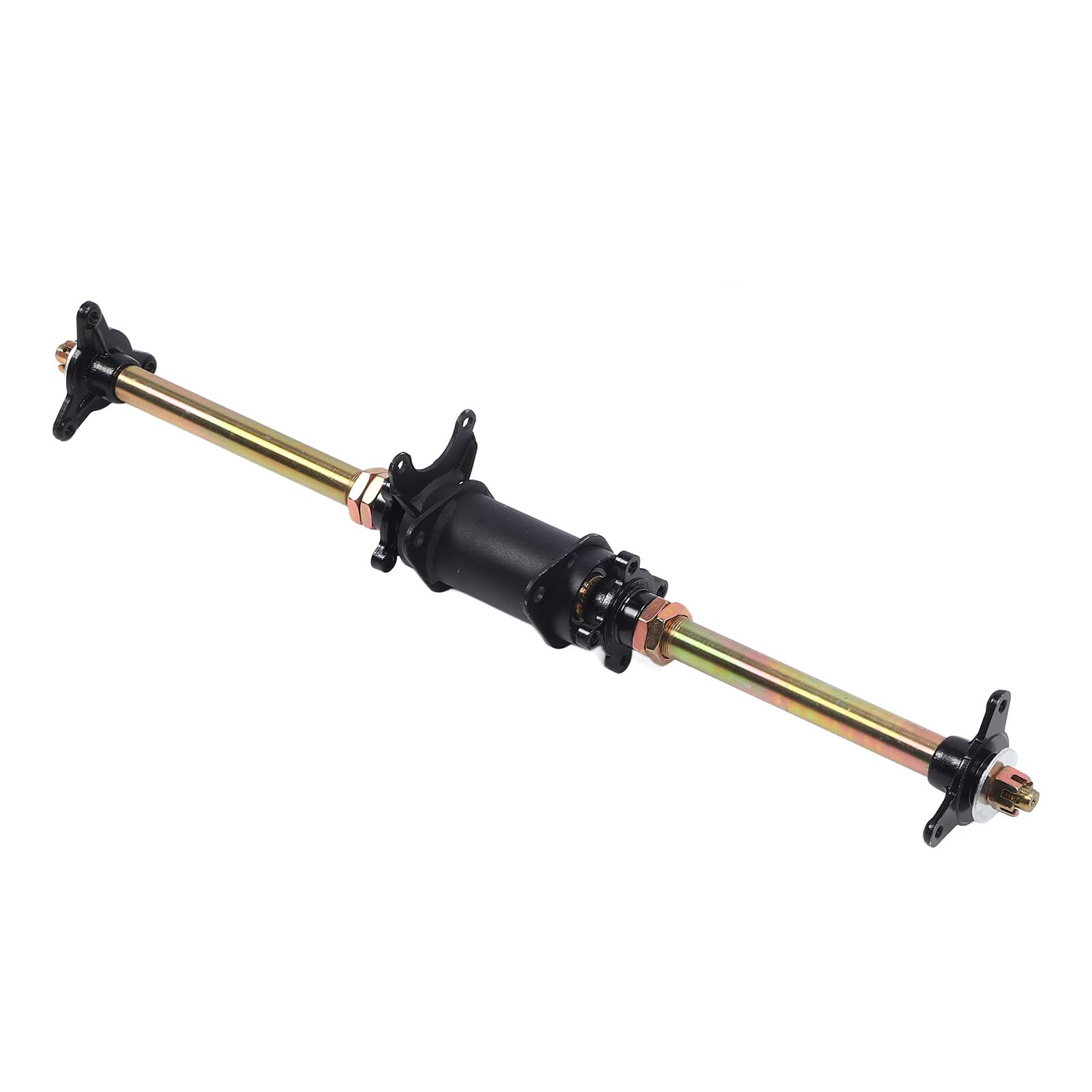 Ensemble d Essieu Arri re Go Kart 750 mm 29 Pouces avec Supports de Fixation de Cadre et Brides de Moyeu pour ATV VTT et Tricycles D rive