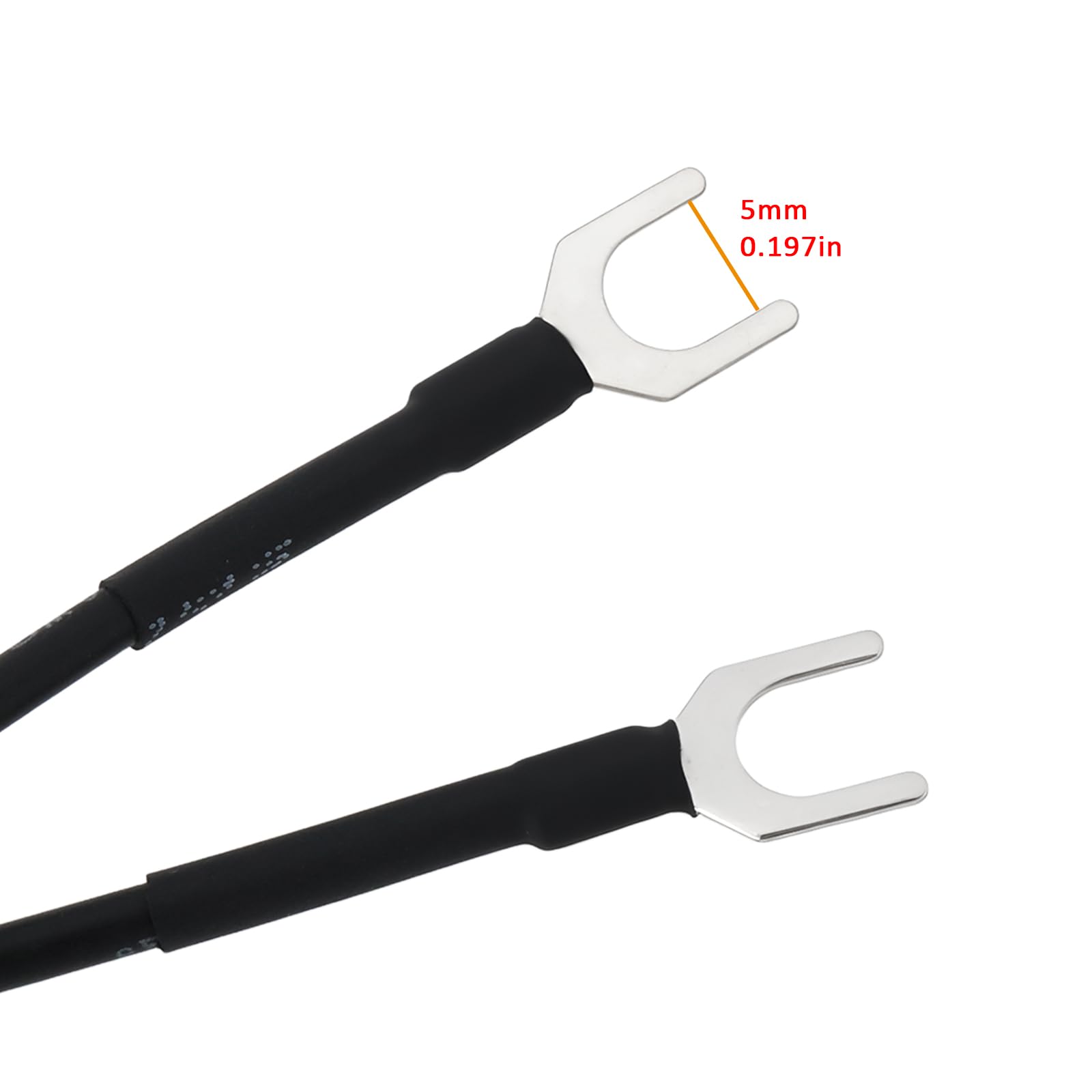 Be In Your Mind 2pcs 1M Turntable Earth Wire with 5mm Fork Terminals 22AWG Wire - Image 4