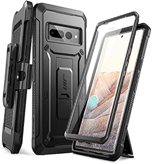 SUPCASE Unicorn Beetle Pro Full-Body Rugged Holster Case for 6.7-Inch Google Pixel 7 Pro (2022),Thermoplastic Polyurethane, Built-in Screen Protector, Black