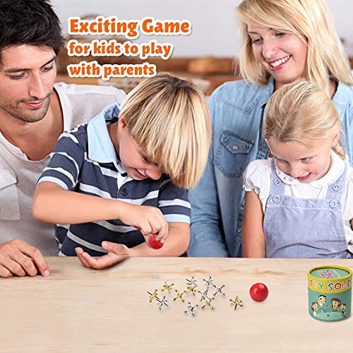 Trimagic Jacks Game With Ball, Old School Jax Game Toys, Retro Vintage Board Games For Kids 8-10-12 Years Old And Young Adults, Classic Traditional Table Games For Family Game Night #TOP3