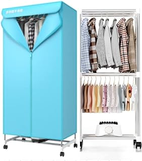 LONENESSL Clothes Dryer, 1000W,Portable Drying Machine with Timer,Heated Clothes Airer, 60inch Laundry Drying Wardrobe with Large Capacity,Stainless Steel Electric Dryer/Rack for Home | Appartments