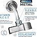 AquaHomeGroup Luxury Filtered Shower Head (Metal) 2 Cartridges Vitamin C+E+A + 5 Shower Caps - Reduses Chlorine & Sediments - Consistent Water Pressure - Massage and SPA Effery Shower Head