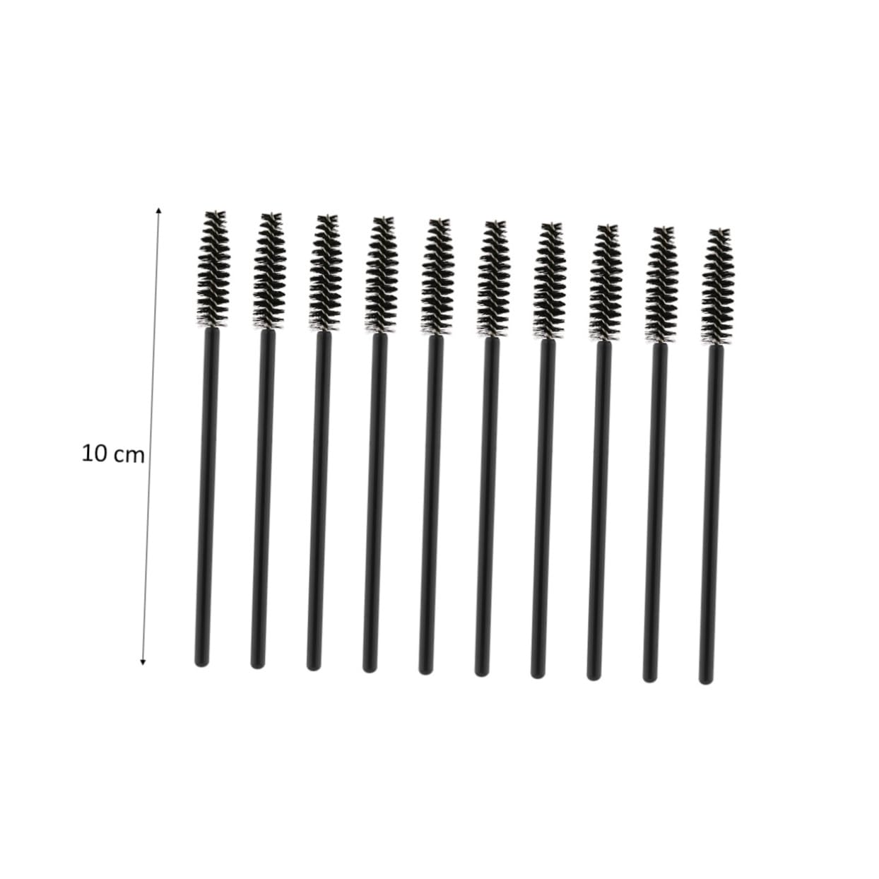 HAPINARY 100pcs Disposable Mascara Wands Eyelash Makeup Brushes Dense Nylon Bristles for Professional Use