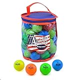 Las pelotas de golf vienen en una bolsa reutilizable con cremallera. Ideal para almacenamiento y transporte.