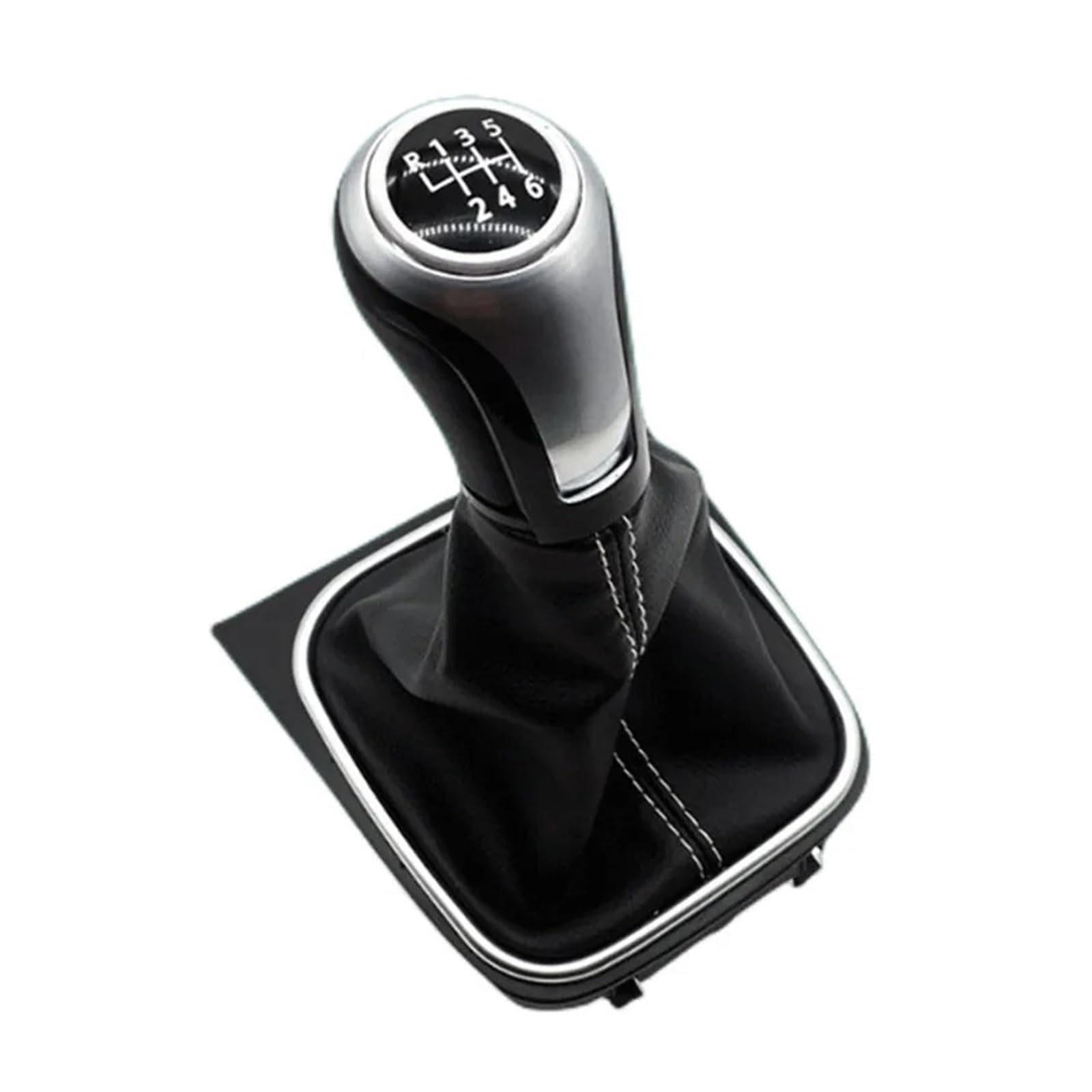 Qmtvfsrh B0429 Car Gear Shift Knob Manual Gear Shift Knob Gaiter Boot Cover For Vw For Golf 5 For Golf 6 For Scirocco 2009 For Skoda For Octavia(B0429)