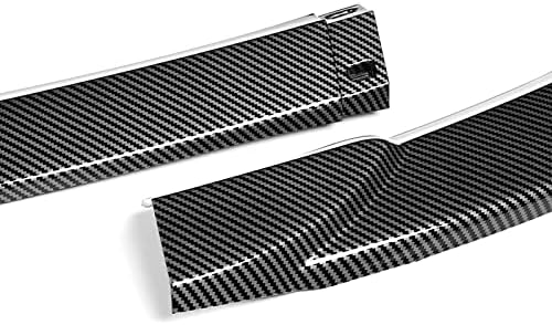 3PCS Front Bumper Lip Kit fit for Compatible with 2011-2014 Mercedes-Benz W204 C-Class, Sport-Style Splitter Trim Protection Spoiler, Air-Dam-Chin-Diffuser (Carbon Look)