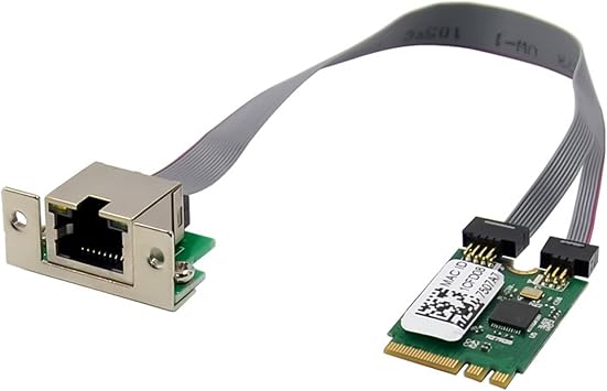 M.2 A+E Key 2.5G Ethernet LAN Card RTL8125B Industrial Control Network Card PCI Express Network Adapter, Green, 500297556