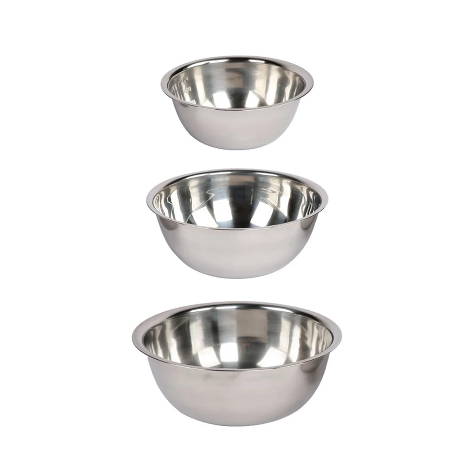 Zestaw misek do mycia warzyw ze stali nierdzewnej, 3 sztuki 900 ml 1600 2050 Miski mieszania pieczenia w kuchni, przygotowywania i gotowania