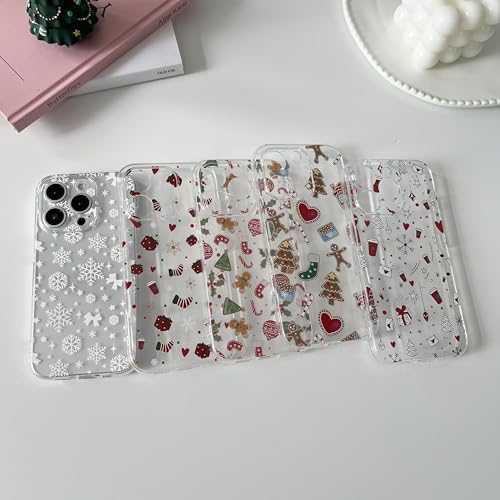 ZTOFERA Clear Christmas Case for iPhone 13 Pro 6.1 inch,Cute Merry Christmas Pattern Phone Case Gifts Translucent Silicone Hard PC +TPU Bumper Shockproof Protective Cover-Christmas Ball by ZTOFERA - Image 7