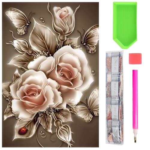 Lupatdy - Cuadro de pintura de diamante 5D para adultos, para principiantes, bordado de diamantes, arte de cristal para decoración del hogar y regalos Cover