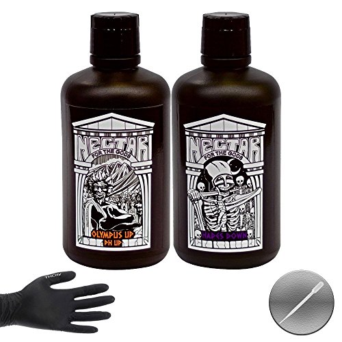 Nectar for the Gods Hades Down & Olympus pH Up + THCity Gloves & Pipette - 1 Quart Each Nectar for the Gods Hades Down & Olympus pH Up + THCity Gloves & Pipette - 1 Quart Each