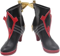 Hot Game Mavuika Cosplay Shoes for Game Genshin Impact Pyro Archon Cos Short High Heel Boots Halloween Women Role Play Shoe