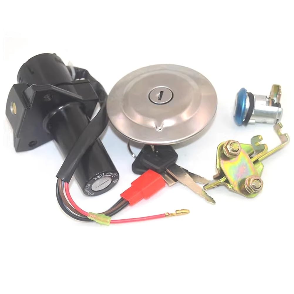 Ignition Switch for JYM250 for YBR250 YS250 YS 250 Motorcycle Ignition Switch Lock Door Set Gas Fuel Tank Cap Seat Keys Cover Motorcycle Ignition Switch Lock